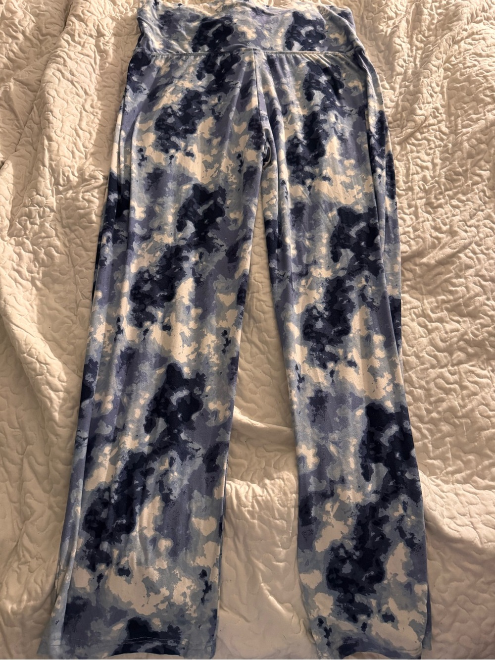 Bobbie Brooks Plus Size Blue/White Leggings - Picture 3 of 4